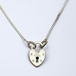 Dior Silver Heart Pendant Necklace
